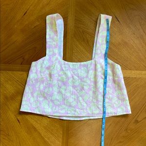 SHOW ME YOUR MUMU PINK AND YELLOW TANK TOP